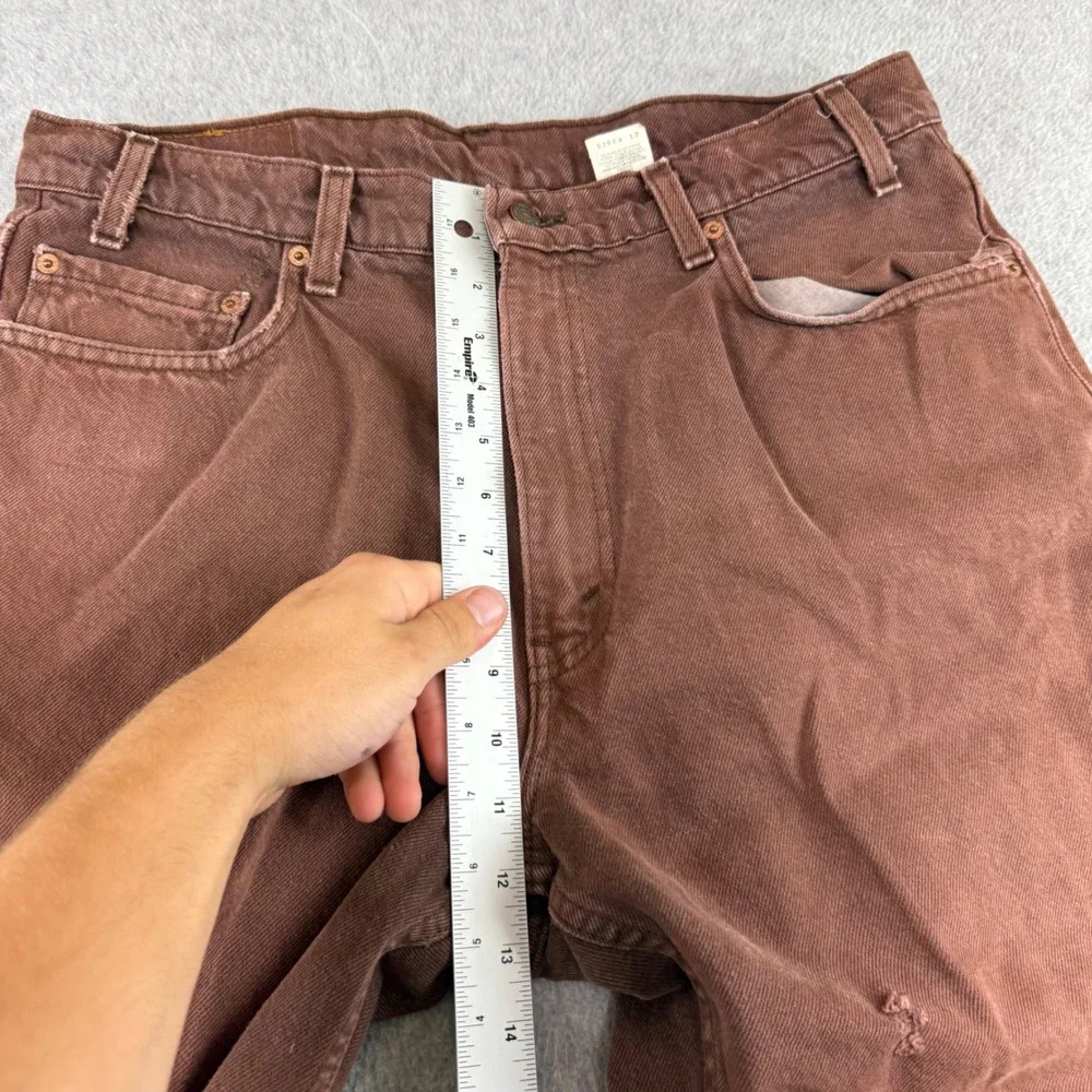 Levis 550 Relaxed Fit Mens 34x32 Brown Vintage 90s Made in USA Jeans